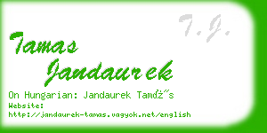 tamas jandaurek business card